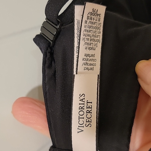 Victoria's Secret Body by Victoria Perfect Coverage Black Bra Size 34DDD - Picture 3 of 8